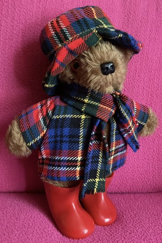 Paddington bear tartan - bear, in